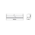 LED Φωτιστικό Πάγκου/Κουζίνας με Διακόπτη T5 30cm 5W ACA Λευκό 180° 370lm IP44 Θερμό 3000K – PHILO5WW