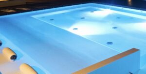 LED Φωτιστικό Πισίνας Πλαστικό 20W 6000K 2200lm 110° IP68 12V DC Φ210mm ACA – PISC20CW