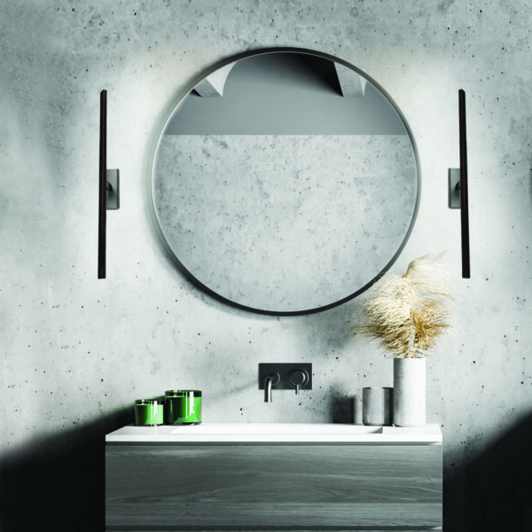 ΕΠΙΤΟΙΧΟ Φ/Σ LED 12W 3000K 780LM PALMA ΜΑΥΡΟ ΜΕΤ/ΚΟ IP44 66,5X14,5X5CM ACA – PN15LEDW67BK