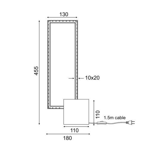 ΕΠΙΤΡΑΠΕΖΙΟ ΦΩΤΙΣΤΙΚΟ LED 12W 3000K 980LM AELIA ΜΑΥΡΟ ΜΕΤ/ΚΟ IP20 18X11XH46CM ACA DECOR – PN30LEDTBK