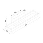 ΕΠΙΤΟΙΧΟ ΦΩΤΙΣΤΙΚΟ LED 12W 3000K 780LM AELIA ΜΑΥΡΟ ΜΕΤΑΛΛΙΚΟ IP20 40X12X8CM ACA – PN30LEDW40BK