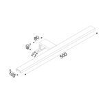ΦΩΤΙΣΤΙΚΟ ΚΑθΡΕΠΤΗ |ΜΠΑΝΙΟΥ LED 8W 3000K 520LM VOIR ΧΡΩΜΙΟ ΜΕΤ/ΚΟ IP44 50X4X10,5CM ACA – PN78LEDW50CH