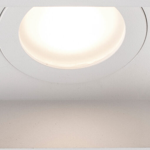 Διπλή Βάση Σποτ HYDE IP44 Λευκή Τετράγωνη 2xGU10 FARO – 40124