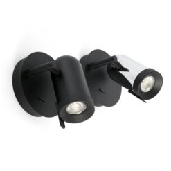 Faro Barcelona Επιτοίχιο Φωτιστικό ORLEANS Μαύρο 1L – 43521