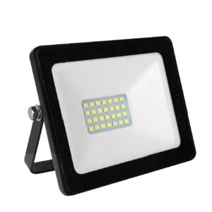 LED Προβολέας 10W ACA Μαύρο Αδιάβροχος IP66 Ψυχρό Λευκό 6000K – Q1060