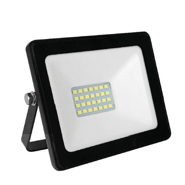 LED Προβολέας 10W ACA Μαύρο Αδιάβροχος IP66 Ψυχρό Λευκό 6000K – Q1060
