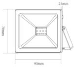 LED Προβολέας 10W ACA Μαύρο Αδιάβροχος IP66 Ψυχρό Λευκό 6000K – Q1060