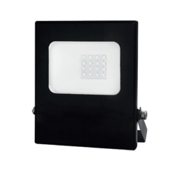 LED Προβολέας 10W ACA Μαύρος 110° Αδιάβροχος IP66 Πολύχρωμος RGB+6000K – Q10RGBW