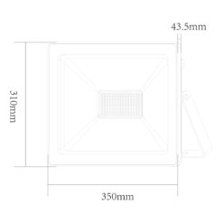 LED Προβολέας 150W ACA Λευκός 110° 12000lm Αδιάβροχος IP66 3000K – Q15030W