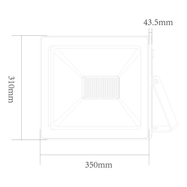 LED Προβολέας 150W ACA Λευκός 110° 12000lm Αδιάβροχος IP66 3000K – Q15030W