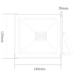 LED Προβολέας 30W ACA Μαύρος 110° 2400lm Αδιάβροχος IP66 3000K – Q3030