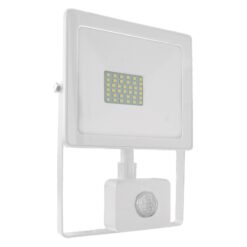 LED Προβολέας με Ανιχνευτή Κίνησης 30W ACA Λευκός 110° 2400lm Αδιάβροχος IP66 3000K – Q3030WS