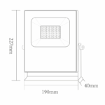 LED Προβολέας 30W ACA Μαύρος 110° Αδιάβροχος IP66 Πολύχρωμος RGB+6000K – Q30RGBW