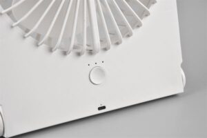 Επαναφορτιζόμενος Επιτραπέζιος Ανεμιστήρας Λευκός BREEZY με USB Reality – R044-01