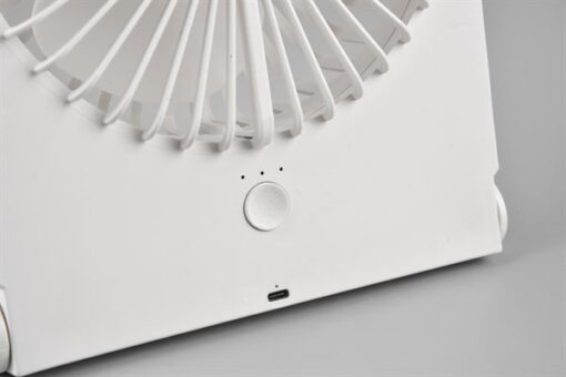 Επαναφορτιζόμενος Επιτραπέζιος Ανεμιστήρας Λευκός BREEZY με USB Reality – R044-01