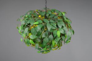 Κρεμαστό Φωτιστικό με Πράσινα Φύλλα Φ70 LEAVY 4xE14 Reality – R10464015