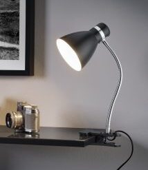 Φωτιστικό Γραφείου Trio Lighting 1xE27 Μαύρου Ματ Χρώματος – R20731232