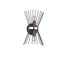 Επιτοίχιο Φωτιστικό Trio Lighting 2xE14 Μαύρου Χρώματος – R21532080