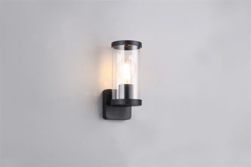 Φωτιστικό Τοίχου Μαύρο Ματ BONITO 1x E27 IP44 Reality – R21596132