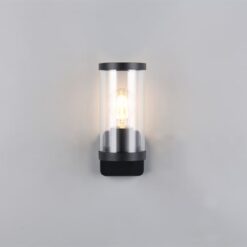 Φωτιστικό Τοίχου Μαύρο Ματ BONITO 1x E27 IP44 Reality – R21596132