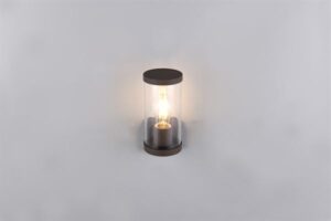 Φωτιστικό Τοίχου Σκουριά BONITO 1x E27 με Ανιχνευτή Κίνησης IP44 Reality – R21599124