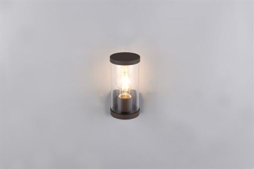Φωτιστικό Τοίχου Σκουριά BONITO 1x E27 με Ανιχνευτή Κίνησης IP44 Reality – R21599124