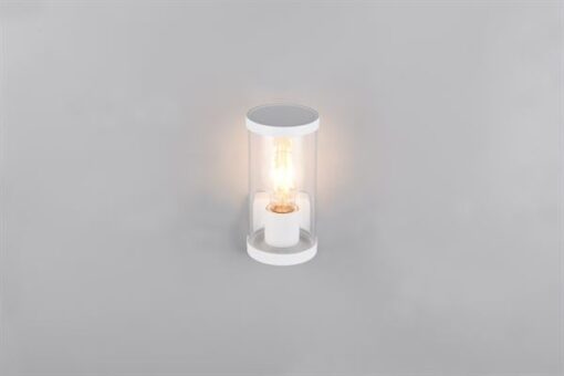 Φωτιστικό Τοίχου Λευκό Ματ BONITO 1x E27 με Ανιχνευτή Κίνησης IP44 Reality – R21599131