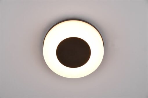 Φωτιστικό Τοίχου/Οροφής Μαύρο Ματ MORENA LED 14W 1500lm CCT IP54 Reality – R24246132