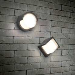 Φωτιστικό Τοίχου Reality PUNO   LED, 8W · 800lm, 3000K Μαύρο Ματ Πλαστικό IP54  – R27026132