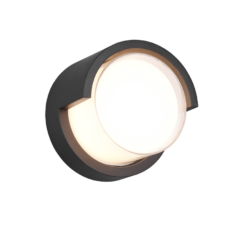 Φωτιστικό Τοίχου Reality PUNO   LED, 8W · 800lm, 3000K Μαύρο Ματ Πλαστικό IP54  – R27036132