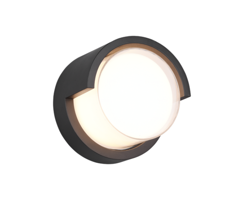 Φωτιστικό Τοίχου Reality PUNO   LED, 8W · 800lm, 3000K Μαύρο Ματ Πλαστικό IP54  – R27036132