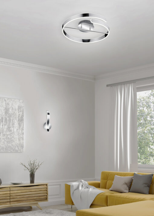 Φωτιστικό Τοίχου Reality PARMA   LED, 11W · 1400lm, 4000K Χρώμιο Μεταλλικό   – R27071106