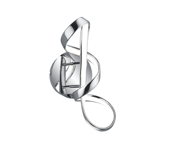 Φωτιστικό Τοίχου Reality PERUGIA  LED, 18W · 2400lm, 4000K Χρώμιο Μεταλλικό, Step Dimmable – R27091106