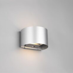 Επιτοίχιο Φωτιστικό Βεράντας Trio Lighting SMD LED 10W 3000K IP44 Αισθητήρας Φωτός Ανιχνευτής Κίνησης Επαναφορτιζόμενο Χρώματος Τιτάνιο – R27769187