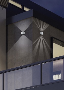 Φωτιστικό Τοίχου Reality LED 2W  Λευκό Ματ Πλαστικό 200lm 3000K IP44 R28232631