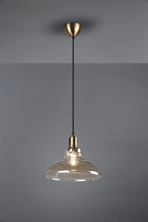 Κρεμαστό Φωτιστικό Reality   E27 Αντικέ Ορείχαλκος Μεταλλικό    R30731004