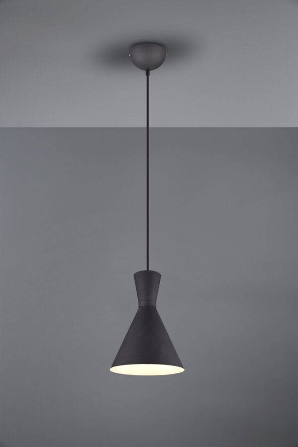 Κρεμαστό Φωτιστικό Reality   E27 Μαύρο Ματ Μεταλλικό    R30781032