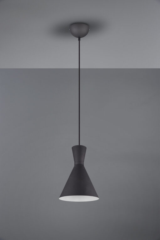 Κρεμαστό Φωτιστικό Reality   E27 Μαύρο Ματ Μεταλλικό    R30781032