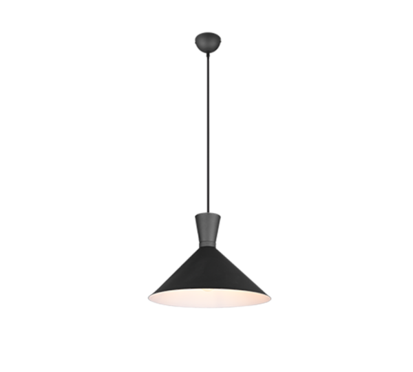 Κρεμαστό Φωτιστικό Reality ENZO  1x E27 Μαύρο Ματ Μεταλλικό   – R30781932