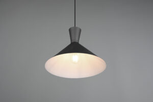 Κρεμαστό Φωτιστικό Reality ENZO  1x E27 Μαύρο Ματ Μεταλλικό   – R30781932