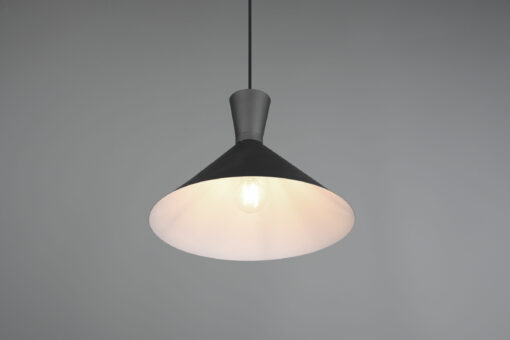 Κρεμαστό Φωτιστικό Reality ENZO  1x E27 Μαύρο Ματ Μεταλλικό   – R30781932