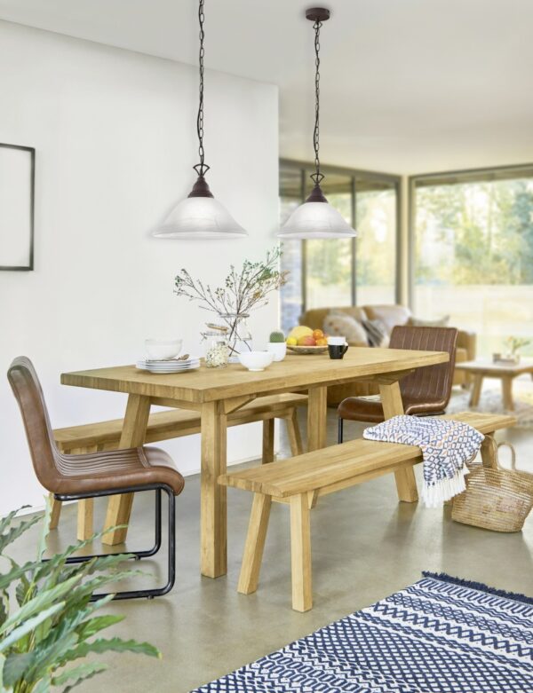 Κρεμαστό Φωτιστικό Reality   E27 Σκουριά Μεταλλικό    R30871024