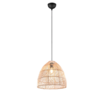 Κρεμαστό Φωτιστικό Trio Lighting 1xΕ27 Ψάθινο – R31131036