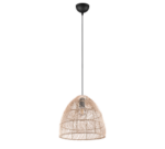 Κρεμαστό Φωτιστικό Trio Lighting 1xΕ27 Ψάθινο – R31131036