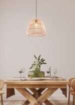 Κρεμαστό Φωτιστικό Trio Lighting 1xΕ27 Ψάθινο – R31131036
