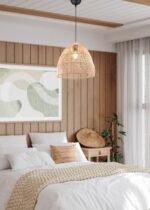 Κρεμαστό Φωτιστικό Trio Lighting 1xΕ27 Ψάθινο – R31131036