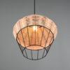Κρεμαστό Φωτιστικό Reality BORKA  1x E27 Φυσικό Rattan   – R31261036