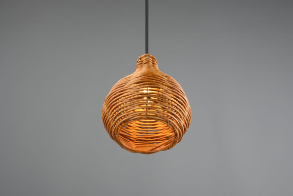 Κρεμαστό Φωτιστικό Reality SPROUT  1x E14 Φυσικό Rattan   – R31291036