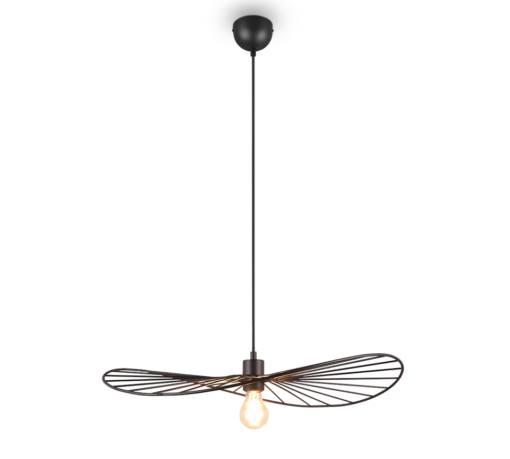 Κρεμαστό Φωτιστικό Trio Lighting 1xE27 Μαύρου Χρώματος – R31451032