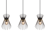 Κρεμαστό Φωτιστικό Trio Lighting 3xE27 Μαύρου Χρώματος – R31533080